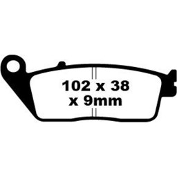 Show details for Yamaha WR 125 Bremsbeläge Sinter vorn EBC Picture of Yamaha WR 125 Bremsbeläge Sinter vorn EBC