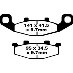 Zeige Details für Kawasaki KLE 500 Bremsbeläge vorn Bild von Kawasaki KLE 500 Bremsbeläge vorn