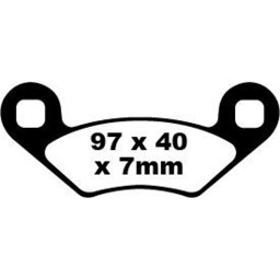 Show details for Access AMX 7.46 / 750 EFI Bremsbeläge vorn Picture of Access AMX 7.46 / 750 EFI Bremsbeläge vorn