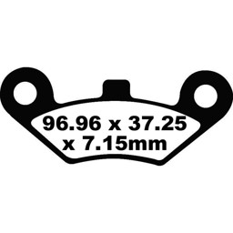 Show details for Linhai 260 / 320 Bremsbeläge hinten FA453TT Picture of Linhai 260 / 320 Bremsbeläge hinten FA453TT