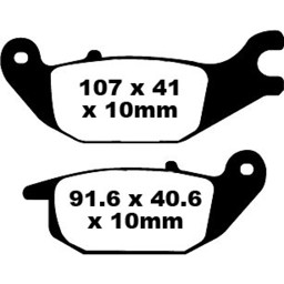 Show details for Honda CBR 125 Bremsbeläge hinten EBC Picture of Honda CBR 125 Bremsbeläge hinten EBC