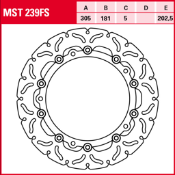 Show details for BMW R1200 GS Bremsscheibe vorn schwimmend Picture of BMW R1200 GS Bremsscheibe vorn schwimmend