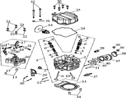 Zeige Details für Zylinderkopf / Nockenwelle / Ventile Triton Baja 300 SM 08-10 SP 191 Bild von Zylinderkopf / Nockenwelle / Ventile Triton Baja 300 SM 08-10 SP 191