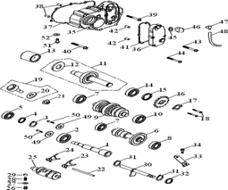 Zeige Details für Getriebe / Getriebedeckel Teil 1 Triton Baja 300 SM 08-10 SP 191 Bild von Getriebe / Getriebedeckel Teil 1 Triton Baja 300 SM 08-10 SP 191