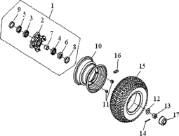 Zeige Details für Vorderrad Triton Baja 300 SM 08-10 SP 191 Bild von Vorderrad Triton Baja 300 SM 08-10 SP 191