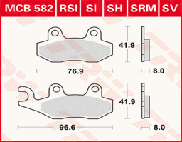 Show details for Yamaha Raptor 700 Bremsbeläge vorn Lucas TRW Picture of Yamaha Raptor 700 Bremsbeläge vorn Lucas TRW