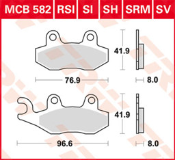 Show details for Suzuki LTR 450 Bremsbeläge Lucas TRW vorn Picture of Suzuki LTR 450 Bremsbeläge Lucas TRW vorn