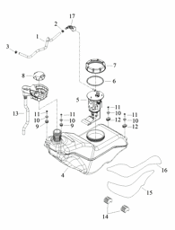 Bild von Triton Defcon 700 KRAFTSTOFFTANK