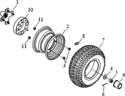 Zeige Details für Hinterrad Triton Baja 300 SM 08-10 SP 191 Bild von Hinterrad Triton Baja 300 SM 08-10 SP 191