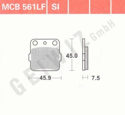 Show details for Yamaha YZ 85 Bremsbeläge hinten Lucas Picture of Yamaha YZ 85 Bremsbeläge hinten Lucas