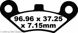 Show details for CF Moto Terralander Bremsbeläge vorn EBC Sinter Picture of CF Moto Terralander Bremsbeläge vorn EBC Sinter