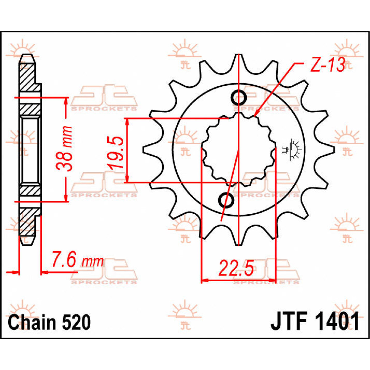 Bild von Suzuki LTR 450 Ritzel JT Sprockets