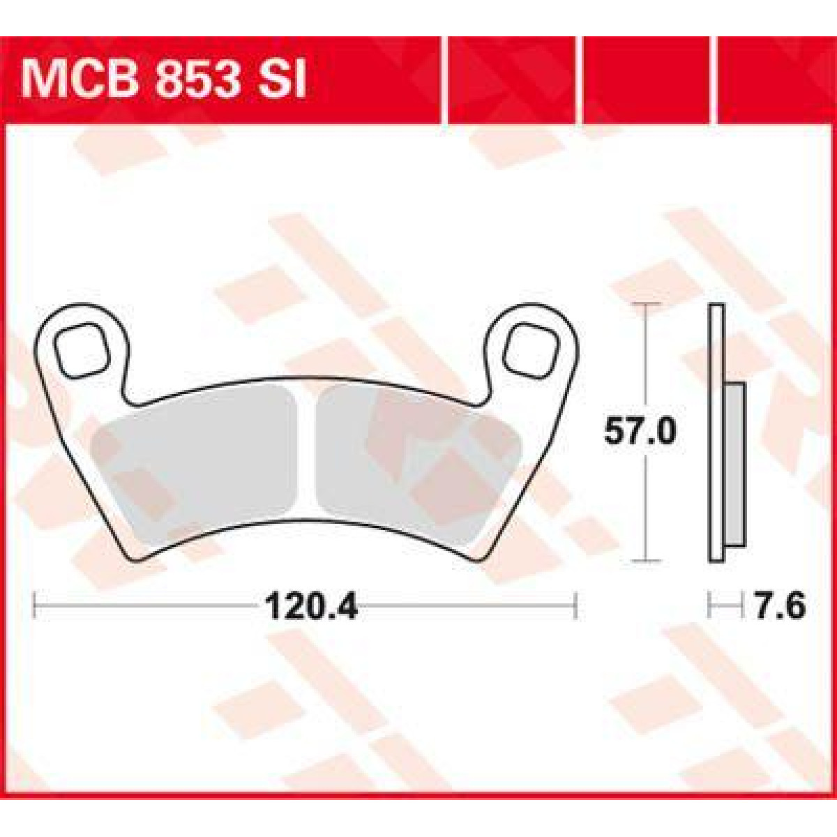 Bild von Polaris RZR 800 Bremsbeläge vorn MCB853SI