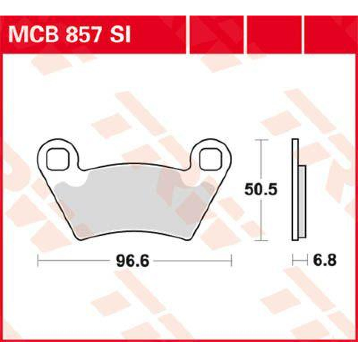 Bild von Polaris RZR 800 Bremsbeläge vorn MCB857SI