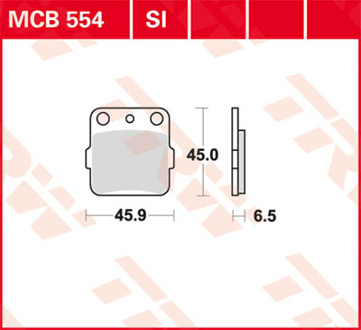 Bild von Yamaha Warrior 350 Bremsbeläge hinten Lucas