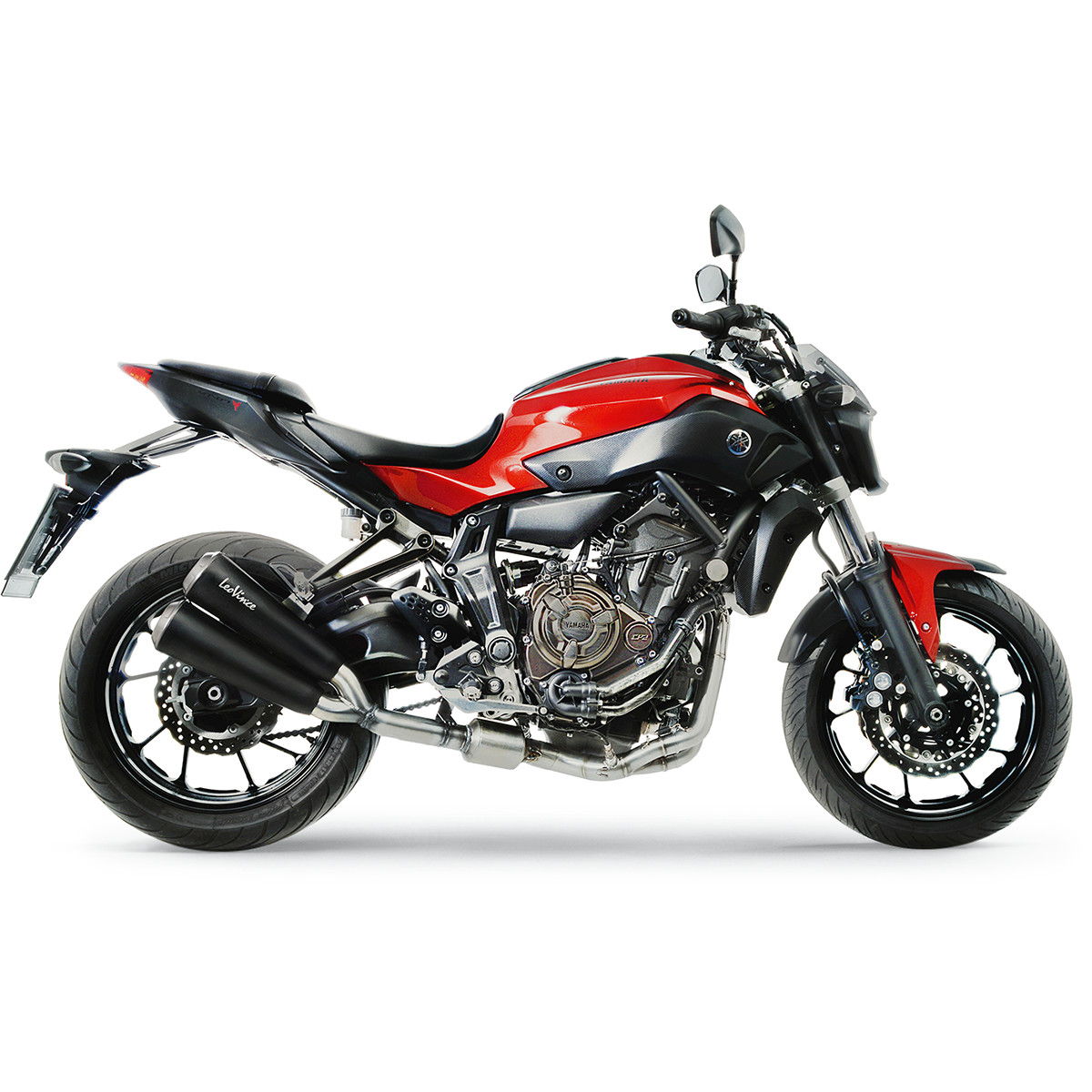 Picture of Yamaha MT-07 Sportauspuff LEOVINCE Doppelauspuff schwarz