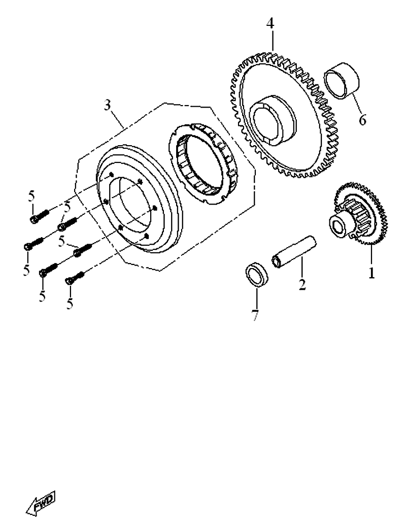 Picture of Triton Reactor 450 08-09 SP121 Anlasserfreilauf