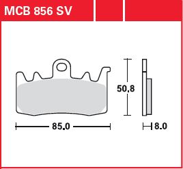 Picture of BMW R1200 GS Bremsbeläge hinten