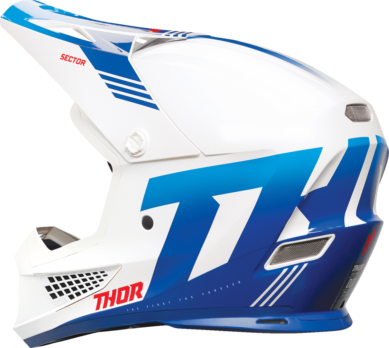 Bild von Thor MX Sector 2 Carve Helm weiß / blau