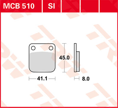 Bild von Yamaha Kodiak 350 / 450 Sinter Bremsbeläge vorn