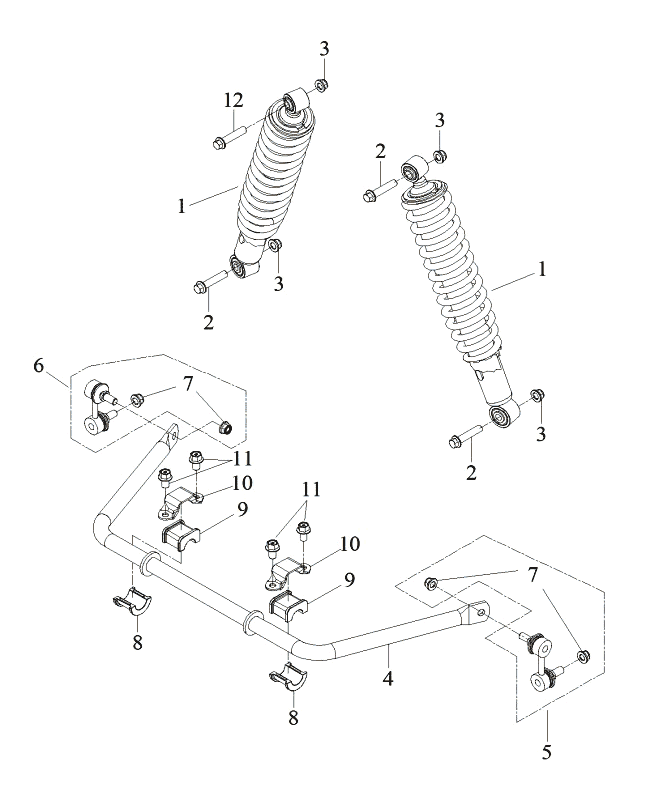 Bild von Triton Defcon 700 STOSSDÄMPFER / STABILISATOR HINTEN